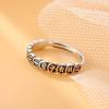 Anillo Pequeño de Moneda China Nueva para Mujer, Moda, Diseño Personalizado, Anillo de Lujo Ligero para Combinar con Todo, Sensación de Alta Gama, Anillo Abierto de Comida