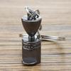 Llavero de Café Estéreo 3D Regalo Pequeño Personalización Aparato de Café Artificial Colgante para Bolso Pequeño Hebilla de Metal Personalización