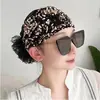 Chapéu Turban Respirável de Verão para Mulheres, Chapéu Floral da Moda, Estilo Quente Versátil Retrô Transfronteiriço para Transmissão ao Vivo Dropshipping