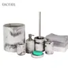 Set de Cuatro Piezas para Baño con Patrón de Mármol de Alta Gama de Venta Caliente Transfronteriza Set de Baño de Cemento Botella de Loción Portacepillos de Dientes