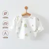 Y2302 roupas de recém-nascido roupas de meio corpo sem ossos algodão puro roupas de bebê de um mês bebê recém-nascido Heshang roupa Algodão