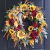 Nueva estación independiente Guirnalda de girasol de Pascua Europea y Americana simulación colgante puerta colgante ventana pared decoración regalo artesanía al por mayor