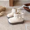 Botines Cortos de Encaje con Lazo para Niña Estilo Princesa de una Sola Capa 2026 Otoño Nuevos Casuales Versátiles Suela Suave Botas Martin