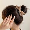 Temperamento Coreano Laço de Pérola e Strass Elástico de Cabelo Grosso Rede Fio Corda de Cabelo Corda de Rabo de Cavalo Elástico Atacado Acessórios de Cabelo