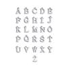 Pingente de Letra Europeu e Americano Colar DIY Acessórios de Joalheria 26 Letras Inglesas Pingente Chaveiro Pulseira Simples com Furo Externo