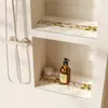 Alfombrilla de baño simple de nicho, absorbente de agua, secado rápido, alfombrilla a prueba de humedad, alfombrilla antihongos para estante de baño, alfombrilla de protección y drenaje para encimera de baño