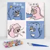 Pintura al Óleo Digital Niños Bricolaje Pintado a Mano Dibujos Animados Relleno de Color Pigmento Pintura Decorativa Pintada a Mano Fabricante Venta al por Mayor