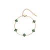 Pulseira Popular Europeia e Americana Transfronteiriça de Trevo de Quatro Folhas em Aço Titânio para Mulheres, Moda de Alto Padrão, Versátil e Não Desbota, Pulseira Transfronteiriça Atacado