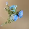 Nuevo Pasador de Flor de Tela con Perlas para el Cabello con un Toque de Lujo, Temperamento Exquisito y Elegante, Diseño de Pinza de Pato, Accesorio para el Cabello de Nicho para Mujeres