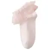 Calcetines para Bebé 2026 Otoño e Invierno Algodón Peinado Transpirables Calcetines de Princesa para Bebé Niña Calcetines de Encaje Alta Elasticidad Sin Apretar las Piernas