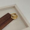 Anillo abierto geométrico de rombo rizado de plata esterlina S925 Holding Heng para mujer, nuevo de primavera y verano, moderno ins de Corea del Sur, anillo versátil