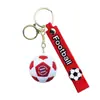 Chaveiro Pingente de Camisa da Copa do Mundo Transfronteiriça Feito de Material Plástico Macio, Chaveiro de Futebol, Brinde para Fãs, Pequenos Presentes