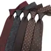 Gravata de Seda Poliéster Listrada para Homens, Acessório de Vestuário Formal Casual de Negócios, Gravata Jacquard Amarrada à Mão 8cm Atacado