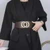 Venta del Fabricante Cinturón Elástico de Mujer Cinturón Ancho Elástico de Moda Nuevo Casual para Combinar con Falda Cinturón Decorativo Negro