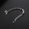 Pulsera de Acero de Titanio con Cadena Cubana Anti-Guerra Empalmada para Hombre, Pulsera Personalizada Empalmada Hip-Hop, Joyería de Moda Tendencia para Niñas, Venta al por Mayor