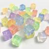 12 14 mm cuentas cuadradas polvo de cebolla flash fino sirena transparente diy cadena para teléfono móvil accesorios con cuentas material para aretes cuadrados