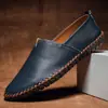 Zapatos Casuales para Hombre Zapatos Europeos y Americanos para Hombre Zapatos de Moda Perezosos de Caña Baja Transpirables Zapatos para Conducir Hombres Transfronterizos Talla Grande Zapatos de Cuero para Hombres