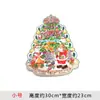 Decorações de Natal Papel Árvore de Natal 3D Cabeça do Papai Noel Adesivos Adesivos de Porta Adesivos de Janela Par Conjunto