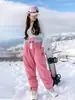 Conjunto Novo de Roupas de Esqui 2025 para Mulheres, Inverno Placa Única e Dupla Impermeável e à Prova de Vento Conjunto de Jaqueta e Calça de Esqui Espessado Quente para Homens