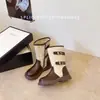 Novas Botas de Moda Color Block Estilo Coreano Outono 2026 para Meninas, Botas de Cavaleiro de Cano Médio Estilo Britânico, Botas de Cowboy de Cano Alto