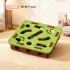 Juguete para Gato Autojuego Alivio Aburrimiento Artefacto Gatito Mascota Gato Educativo Laberinto Agujero Excavar Caja de Fieltro Burlarse Gato Campana Bola