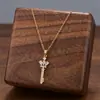 Comercio Exterior de Amazon Venta Caliente Collar de Acero de Titanio Temperamento Femenino Circonita Microincrustada Personalidad Cadena para Clavícula de Alto Sentido Colección Joyería