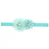 Diadema infantil de girasol Borde crudo doce ángulo color sólido diadema de bebé accesorios para fotografía de bebé tocado 24 colores