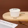 Molde para Pastel de Chiffon Redondo Blanco de Piel de Vaca Resistente a Altas Temperaturas Tazón de Papel Desechable 4/5/6/ 8 pulgadas Caja para Pastel sin Desmoldar