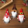 Conjunto de Talheres de Natal Novo Transfronteiriço Tecido de Feltro Homem Velho Sem Rosto Conjunto de Talheres Decorações de Mesa de Natal para Casa