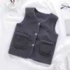 Chaleco de Forro Polar para Niños Otoño e Invierno Cardigan Grueso para Bebé Ropa Cálida para Niños y Niñas Ropa Infantil de Moda Niños de Moda