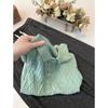 Top de seda de hielo [40.00 kg-100.00 kg] textura diamante cuello polo manga corta verano para mujer manga mariposa slim camiseta coreana