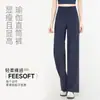 Pantalones de yoga de verano nuevos para mujer, de cintura alta, adelgazantes, leggings rectos holgados, pantalones deportivos finos de pierna ancha para fitness, estilo tiburón