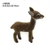 Simulação Sika Deer Home Pequenos Enfeites Pelúcia Veado Branco Natal Veado Boneca Alce Animal Modelo Decorações de Natal