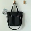 Bolsa de Lona Impermeable para Mujer Verano Bolso de Tela de Hombro Único Bolso de Mano para Mujer Gran Capacidad Mochila para Mujer Estudiante Universitaria Bolso Cruzado Versátil ins