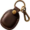 Adequado para capa protetora de Apple AirTag, pingente de chaveiro em PU, concha protetora localizadora anti-perda, disponível em várias cores