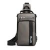 Hao Shuai Nueva Bolsa de Pecho Multifuncional para Hombre al Aire Libre Bolso Cruzado de Hombro Moderno Mochila con Carga USB Bolso Transfronterizo para Hombre