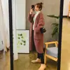Cardigan Tejido de Nuevo Estilo Otoño e Invierno 2026 Estilo Coreano Holgado y Elegante Chaqueta Suéter Holgada de Longitud Media para Mujer Tendencia