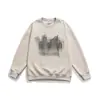 Moletom Americano Pesado Novo Gola Redonda Masculino Primavera e Outono 2024 Explosões Solto Manga Longa Moletom Casual Moda Marca Jaqueta