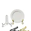 Soporte para Platos Exhibidor Estante para Platos Marco de Soporte Hierro Colgante de Platos Estante Decorativo para Exhibición Estante para Exhibir Pasteles de Té Base para Marco de Fotos