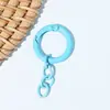 Llavero de Cadena de Cuatro Secciones Lacada con Anillo de Resorte de 25 Colores Dulces Conectando Anillo Abierto Colgante Joyería Dy Accesorios al por Mayor