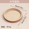 Imán de Nevera con Bordado Dai Accesorios Marco de Fotos Redondo DIY para Montar Palabras Bordadas Piezas de Madera Teñido a Mano de Madera
