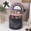 Nuevo Bolso Cubo Maillard Grande Estuche Cosmético Tridimensional Impermeable Bolsa de Maquillaje Bolso Multifuncional de Gran Capacidad para Mujer
