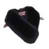 Bufanda Gruesa y Cálida de Piel Sintética de Zorro, Protector de Cuello, Bufanda Grande para Cuello, Cuello de Piel, Pin para Bufanda de Piel, Cubre Cuello para Mujeres en Otoño e Invierno
