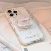 Soporte Magnético Suave y Lindo de Gato 16Promax Transparente Funda para Teléfono Móvil Iphone17 Adecuado para 14 Anticaídas 11 Original 18