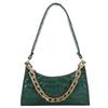 Bolso de diseño de nicho para mujer, nuevo bolso de cocodrilo de moda para otoño e invierno, bolso de hombro de mano de celebridad de Internet.
