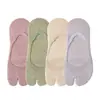 Calcetines de Dos Dedos para Mujer Algodón Puro Verano Finos Antideslizantes que no se Caen Calcetines de Dedos para Mujer Absorbentes del Sudor Transpirables de Boca Baja Calcetines Invisibles
