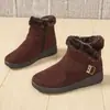Novos sapatos de pano antigos de Pequim, botas femininas de algodão quente, tamanho grande, botas de neve de meia-idade e idosos, sapatos de mãe femininos, sapatos de algodão, uma geração de cabelo