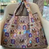2025 Nueva Bolsa de Compras Plegable Tela Floral Portátil Poliéster Tote Bolsa de Almacenamiento Gran Capacidad Bolsa para la Compra del Supermercado Venta al por Mayor
