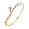Moda Europea y Americana Transfronteriza Trébol de Cuatro Hojas Moda Lujo Ligero Gama Alta Pulsera de Circonita Llena de Diamantes Versátil Nicho Pulsera para Mujer