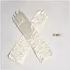 Nuevos Guantes de Boda Elásticos de Satén para Novia Vestido Boda Foto Moda Estudio Escenario Accesorios de Cumpleaños